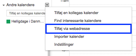 Hvordan synkroniserer jeg kalenderen med min egen?